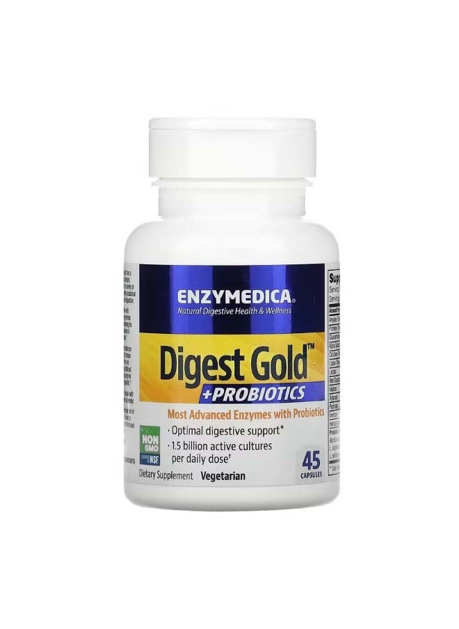 ENZYMEDICA Digest Gold + Probiotics 45 Capsules  - Image 1