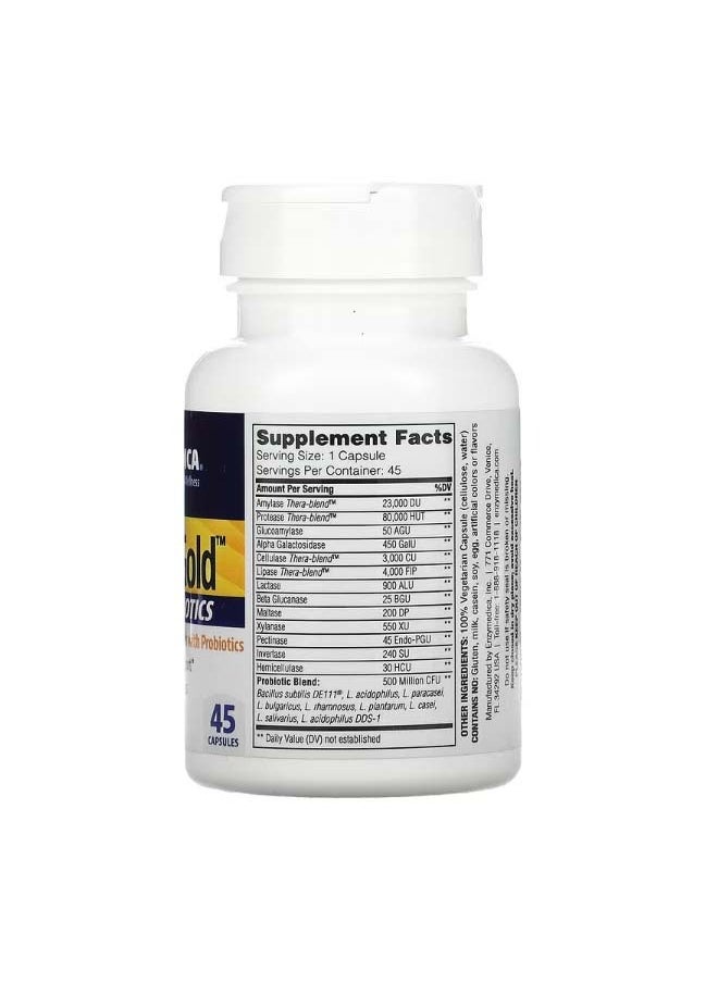 ENZYMEDICA Digest Gold + Probiotics 45 Capsules  - Image 2