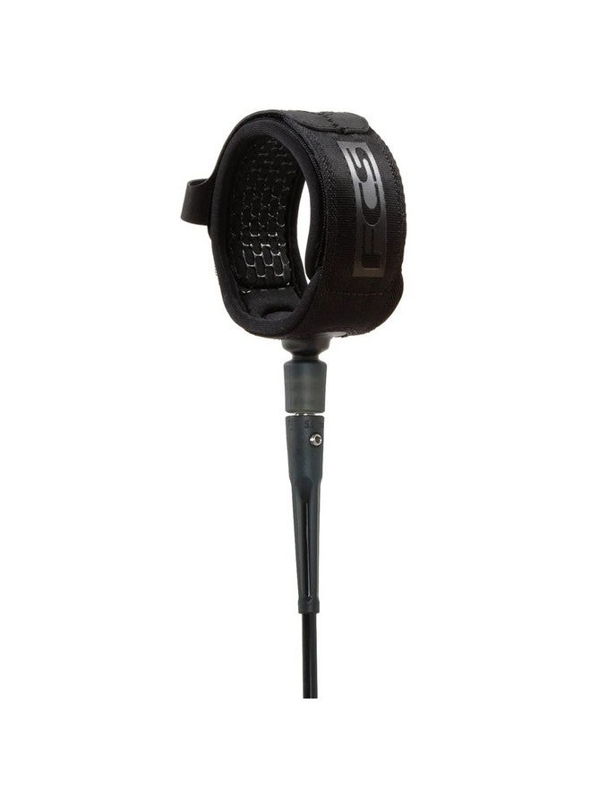 FCS Comp Surfboard Leash Black 6' - Image 1