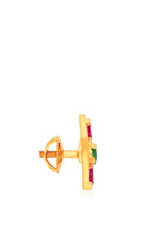 Malabar Gold and Diamonds 22 Carat 916 Purity Precia Gemstone Earrings PGNREG028ER1Y  - Image 2