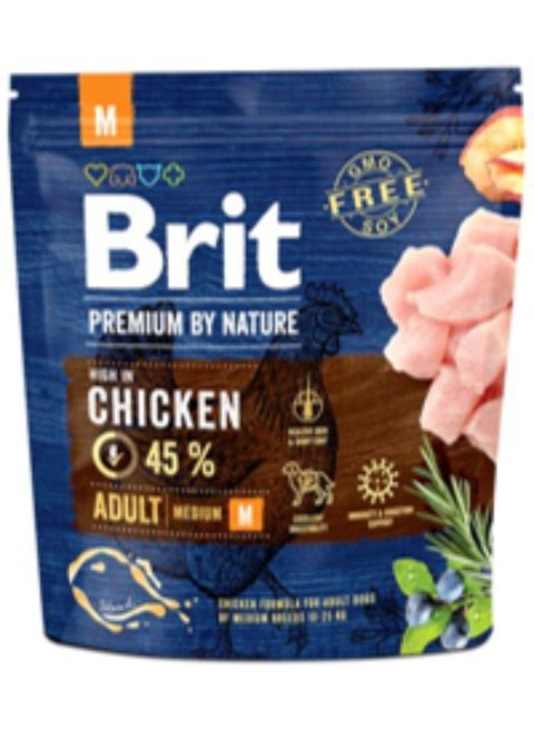 BRIT PREMIUM BY NATUREADULT DOG  MEDIUM 1 KG