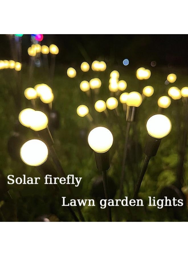 Solar Outdoor Garden Lights, Waterproof 8 Color Changing LED Firefly Swaying Design, 2-Pack - Image 4