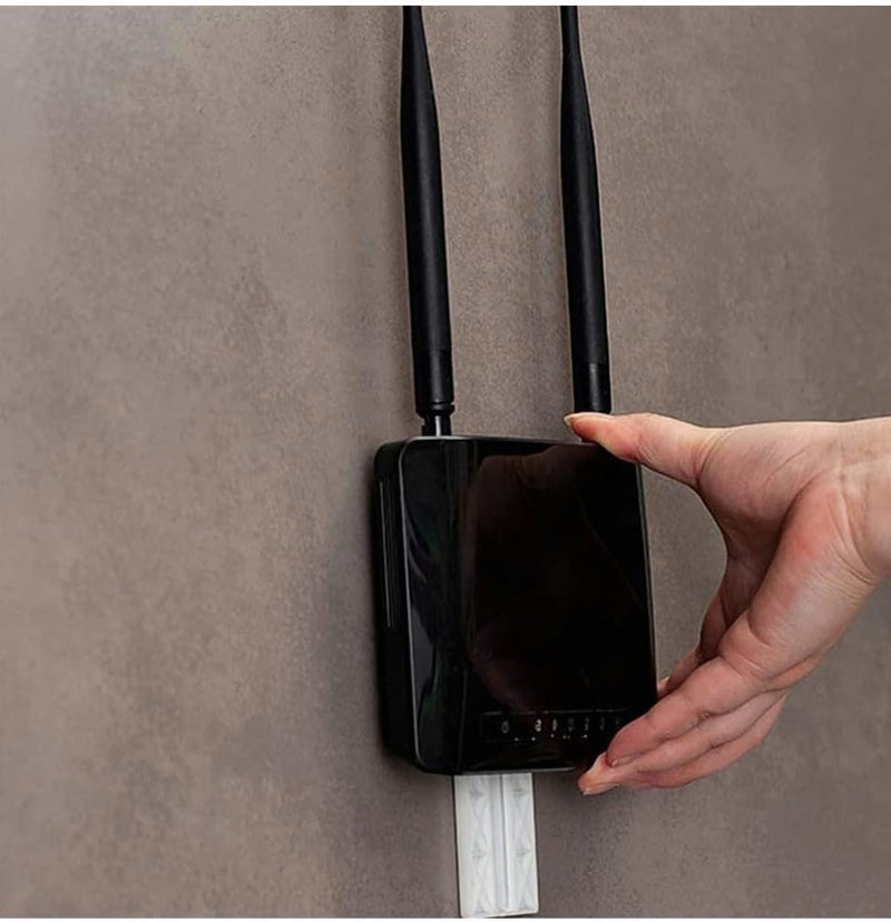 Power Strip Fixator, 4 Pack Power Strip Holder Punch Free No Trace Plug Storage Wall Fixer Stand Shelf Cable Management Socket Hanging Organizer for Kitchen Living Room - Image 4