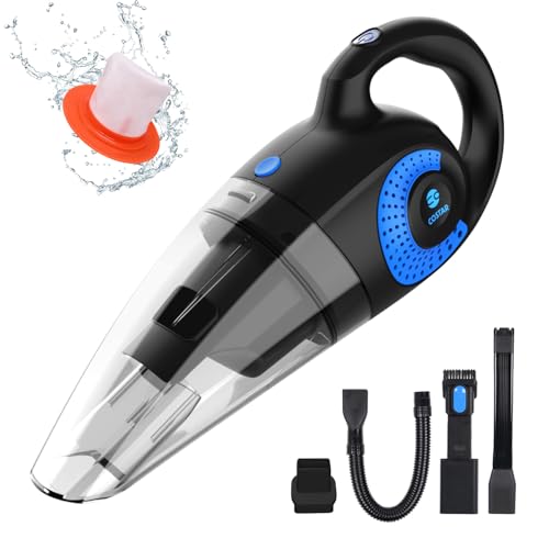 COSTAR Vacuum Cleaner for Car Use Wet and Dry 2 in 1 Cordless Mini Vacuum Cleaner Home Dust Portable 7000pa Powerful Suction, 4 Nozzles,Washable Filter, USB Rechargeable - Image 1