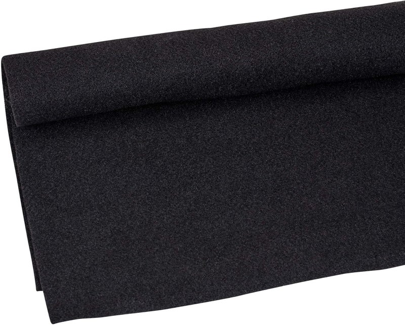 Absolute USA New CC3BK 3-Feet Long by 4 Feet Wide, 12 Square Feet Black Carpet for Speaker Sub Box Carpet Home, Auto, RV, Boat, Marine, Truck, Car Trunk Liner - Image 1