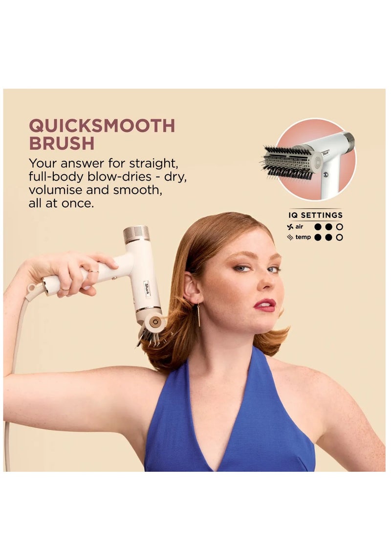 Shark Air Styler SpeedStyle RapidGloss Finisher & High-Velocity Hair Dryer,Powerful, Lightweight, with Storage Bag, Silk, HD352ME