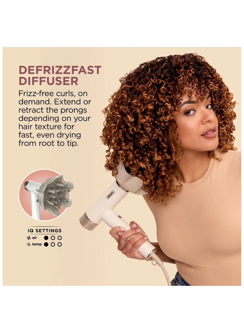 Shark Air Styler SpeedStyle RapidGloss Finisher & High-Velocity Hair Dryer,Powerful, Lightweight, with Storage Bag, Silk, HD352ME