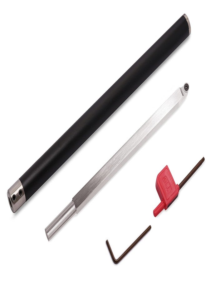 Asieg Tool Woodturning Tools Set Carbide Tipped Lathe Chisel Finisher Tool Bar with Ci5 8.9mm Round Carbide Insert Cutter for Wood Hobbyist or DIY or Carpenter - Image 3