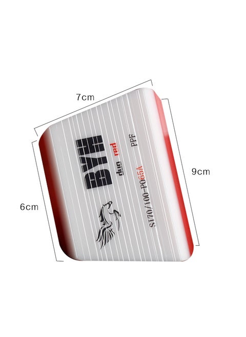 Car Film Tool Soft Scraper PPF Car Wrap TPU Scraper Beef Tendon Scraper Sandwich Coat Scraper Automotive Wrap Application Tools Red 65 degrees-two layers of trapezoidal scraping