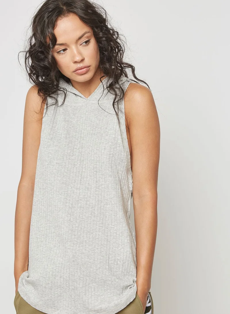Ivy Park Racer Back Hooded Tank Top