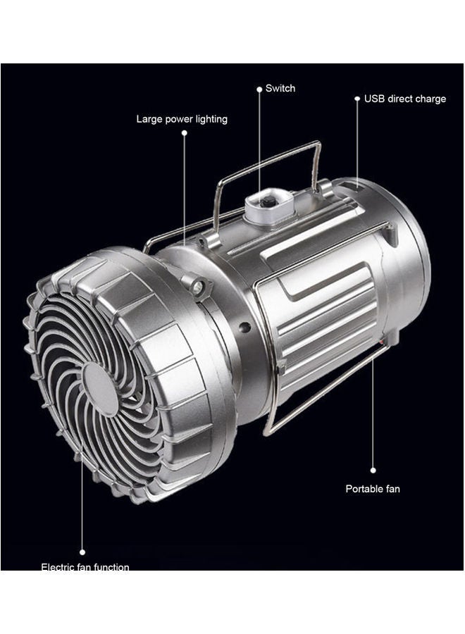 Multi-Function Solar Lantern Light With Fan 18.00x11.00x11.00cm - Image 3