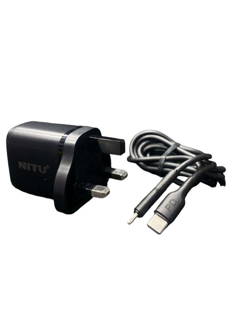 Nitu - NITU USB-C To Lightning Adapter and Cable charger - Image 1