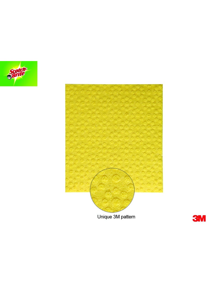Scotch Brite ScotchBrite Fibre Sponge Wipe Large Multicolour Pack of 2  - Image 2