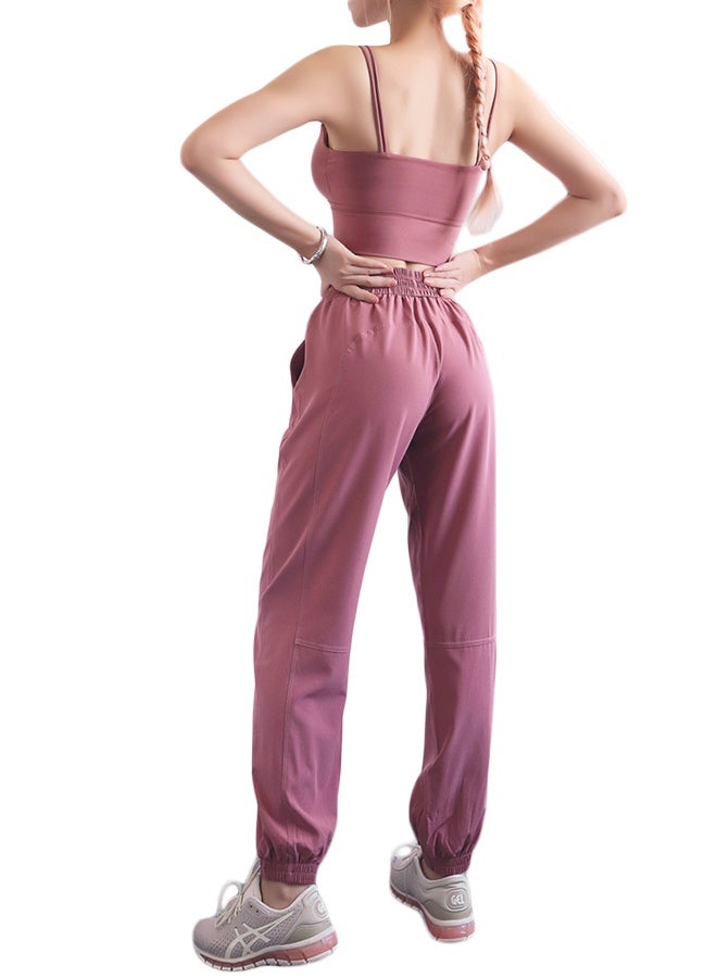 Comfy Drawstring Joggers Pink - Image 4