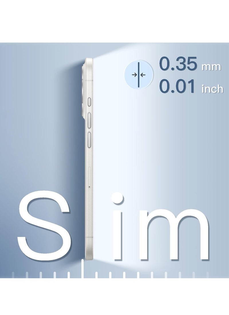 ELTRAZONE Ultra Slim (0.35mm Thin) Case for iPhone 14 Pro 6.1-Inch | Camera Lens Cover Full Protection | Lightweight Matte Finish PP Hard Minimalist Case | Supports Wireless Charging | Frosted Clear - Image 3