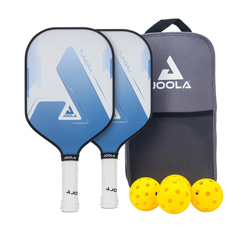 JOOLA JOOLA Blue Lightning Pickleball Set Includes 2 Bats, 4 Balls and Bag, Ideal for Recreational Players, Tundra, 7 Pieces  - Image 1