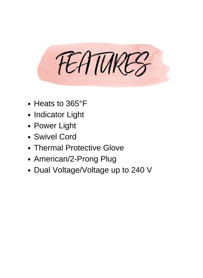 Fauxblo Thermal Brush Professional Styling Brush Burnfree Soft Bristles Ionic And Ceramic Technology (1.5 Blue Snow Cone)