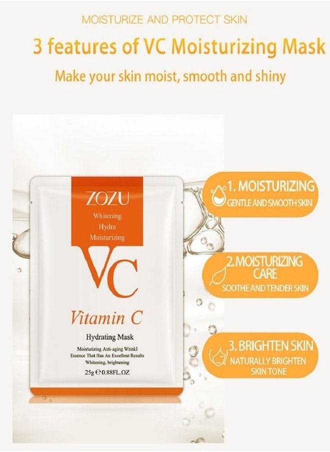 Zozu Vitamin C Whitening & Moisturizing Face Mask Get Ready For A Radiant Facial Complexion  - Image 5