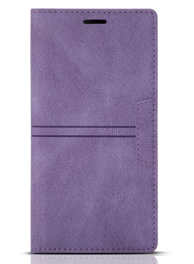 Suteni Flip Cover Leather Protective Hidden Card Slots Phone Case for iPhone - Image 1