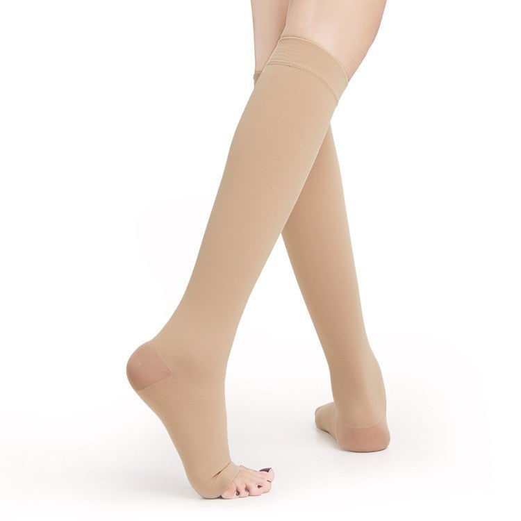 Thin Venous Compression Socks with Graduated Pressure - Level 1 & 2 Elastic Stockings for Beautiful Legs and Vein Protection - Image 1