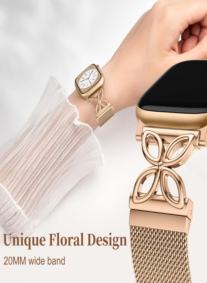 Getino Milanese Loop Compatible with Apple Watch Bands for Women 40mm 41mm 38mm 42mm 44mm 45mm 49mm 46mm Series 10 9 8 7 6 5 4 3 2 Ultra SE, Stainless Steel Metal Magnetic Mesh Strap for iWatch, 38mm - Image 3