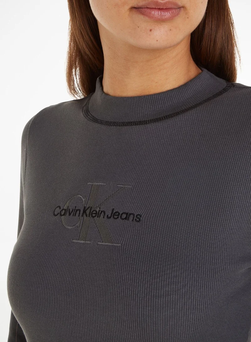 Calvin Klein Jeans Ribbed Midi Dress