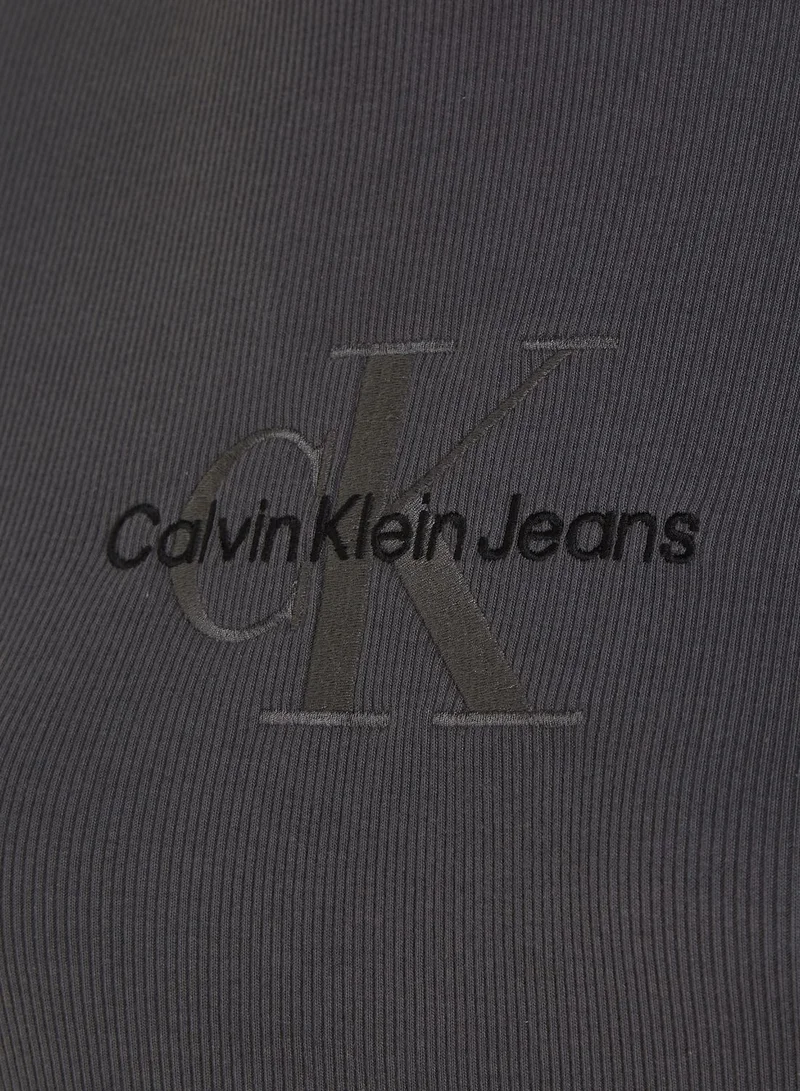 Calvin Klein Jeans Ribbed Midi Dress