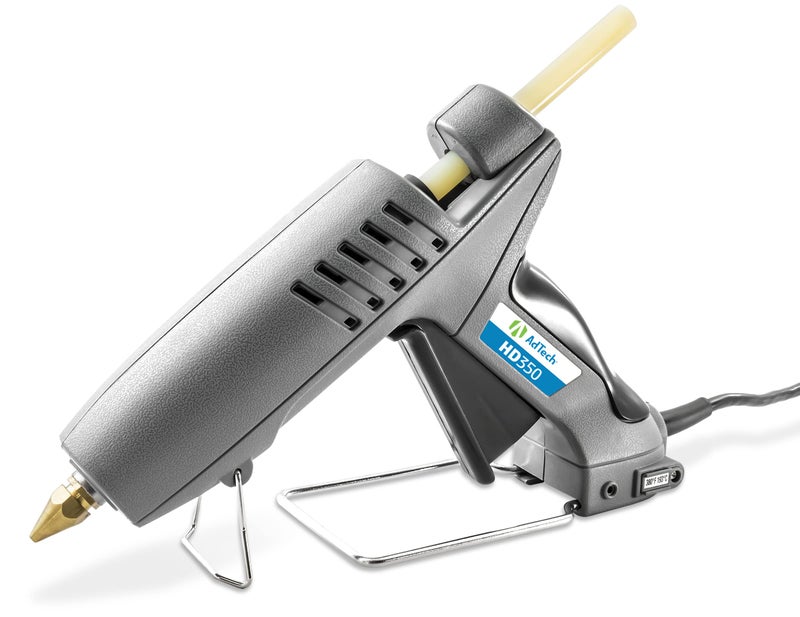 Adtech Industrial Strength Full Size High-Output Hot Melt Glue Gun – Professional Grade Hot Glue Gun for Carpentry, Repairs & Remodeling, grey, hd 350 (0462) - Image 1