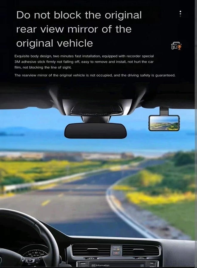 Generic Front and rear high-definition driving recorders, built-in WiFi, can be used to control and view videos anytime and anywhere, with a large64GB memory card  - Image 4