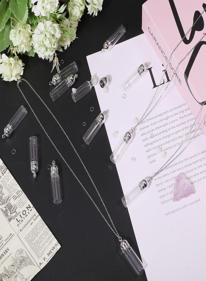 CHGCRAFT قلادة زجاجية من CHGCRAFT تحتوي على 12 قطعة مع سلاسل و 30 مشبك يمكن فتحها كزينة تذكارية - Image 4