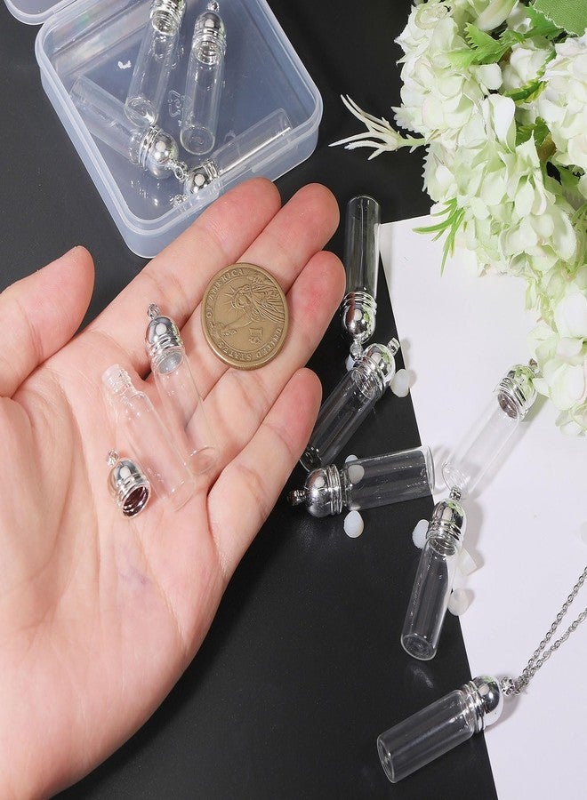 CHGCRAFT قلادة زجاجية من CHGCRAFT تحتوي على 12 قطعة مع سلاسل و 30 مشبك يمكن فتحها كزينة تذكارية - Image 3