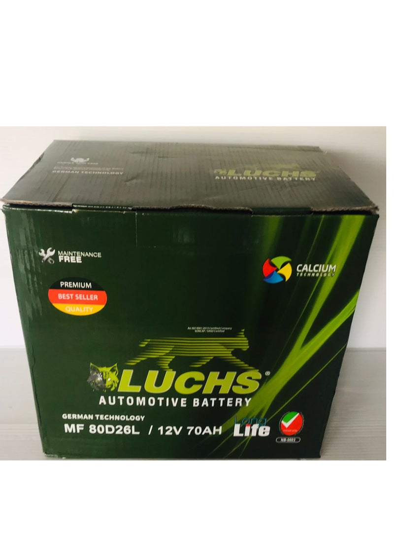 Generic Luchs Car Battery 12V 70AH 80D26L  - Image 4