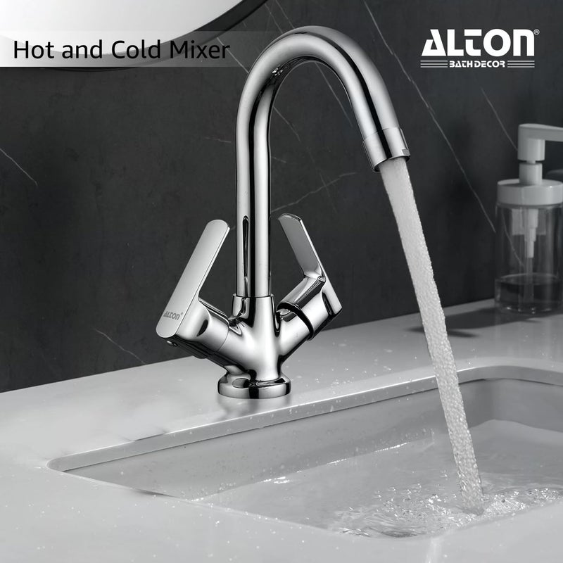 ALTON FAM3360 Brass, Centre Hole Basin Mixer (Chrome) - Image 4