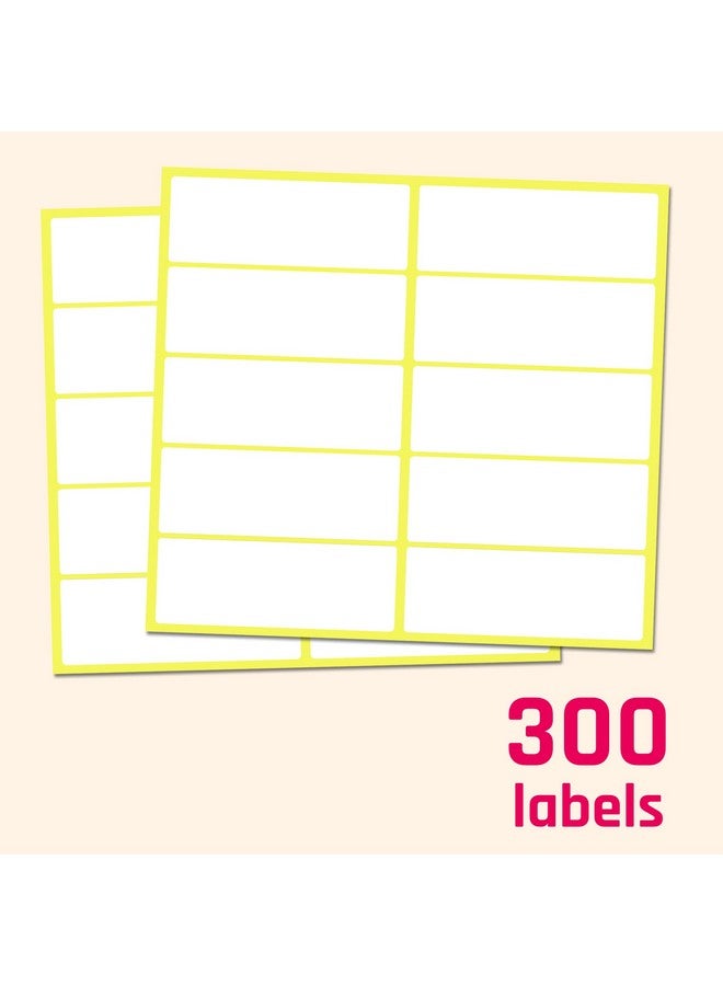 TownStix 300 Pack 1" X 2.75" Labels Stickers To Write On Matte White - Image 4