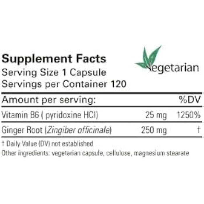 Karuna - Ginger-B6 120 caps [Health and Beauty] - Image 2