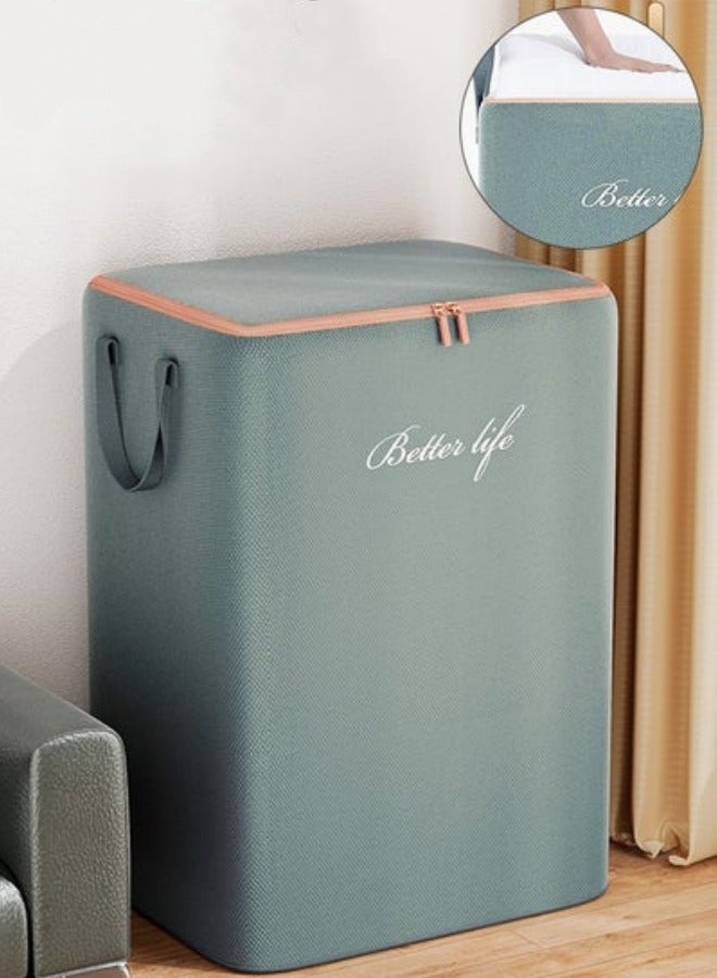 MIXDE 80L Waterproof Large Capacity Storage Bags,Oxford Cloth Moving Quilt Storage Bag With Handles And Zippers,For Clothes Pillow Bedding Quilt,45x35x50cm - Image 1