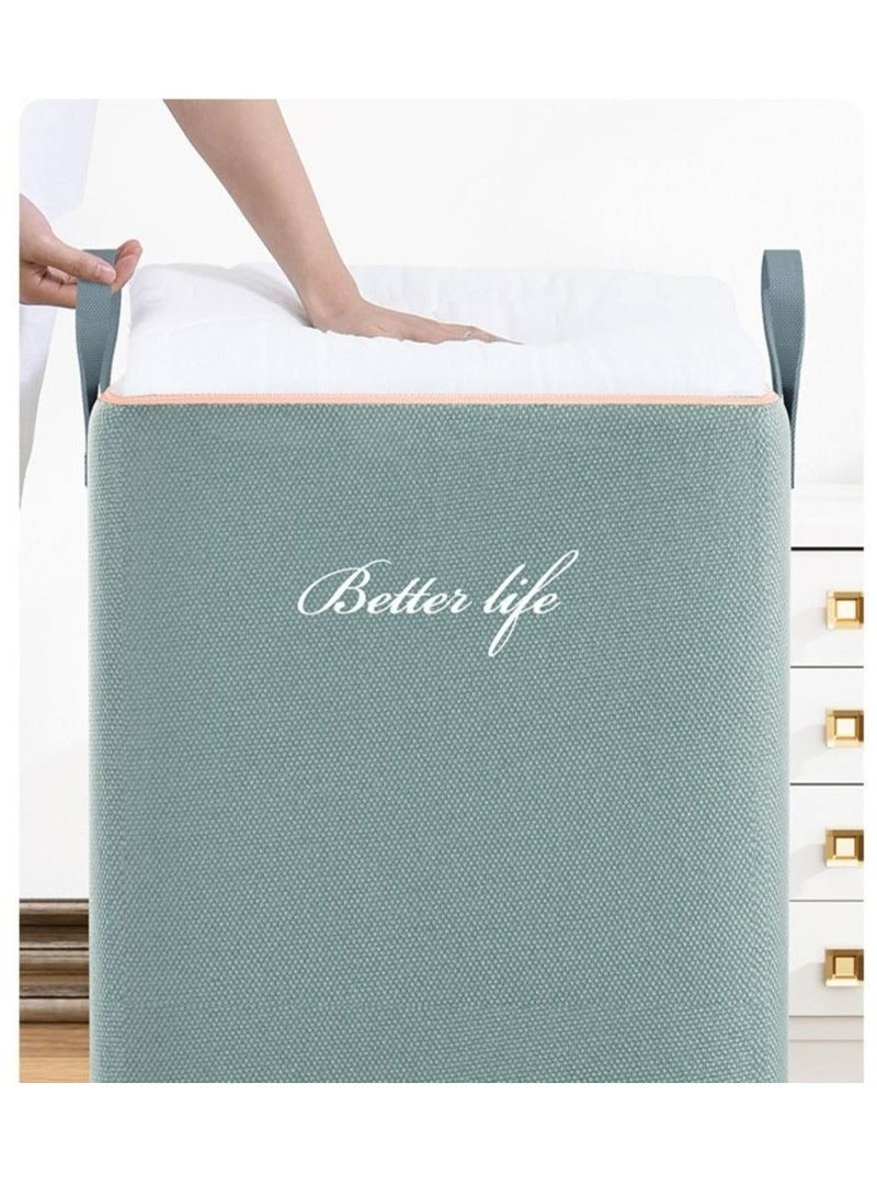 MIXDE 80L Waterproof Large Capacity Storage Bags,Oxford Cloth Moving Quilt Storage Bag With Handles And Zippers,For Clothes Pillow Bedding Quilt,45x35x50cm - Image 3