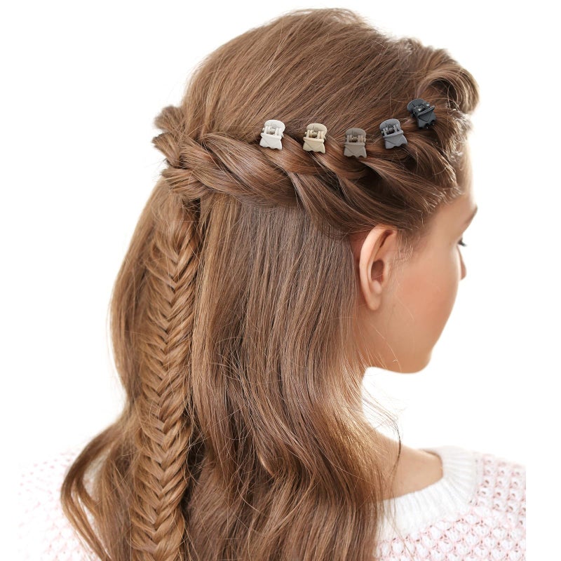 Funtopia Small Hair Clips, Funtopia 72 Pcs Mini Matte Hair Claw Clips for Women Girls, Cute Small Claw Clips for Thin Hair, 8 Colors Tiny Hair Clips for Short Hair - Image 3