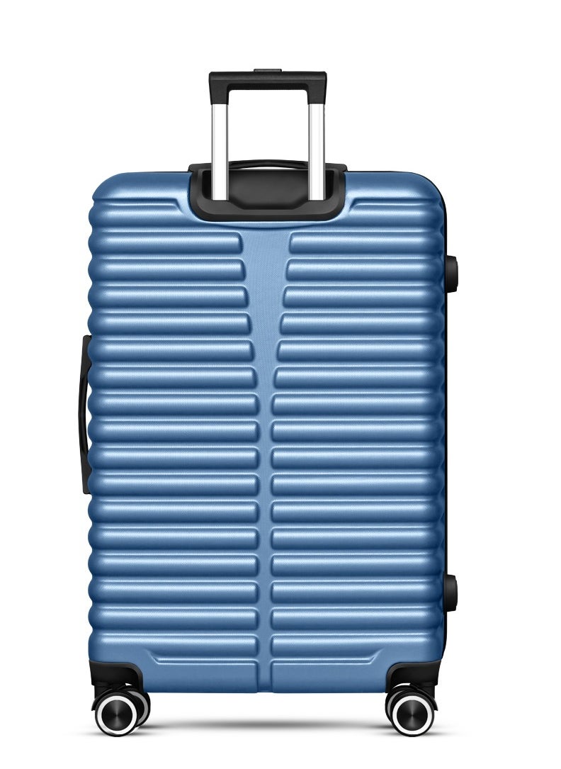 Destiny Set of 2 Luggage | Hardside Soft Handle Trolley with TSA Lock |360° 4 Wheeler| Cabin-20 Inch, Large-28 Inch| Blue