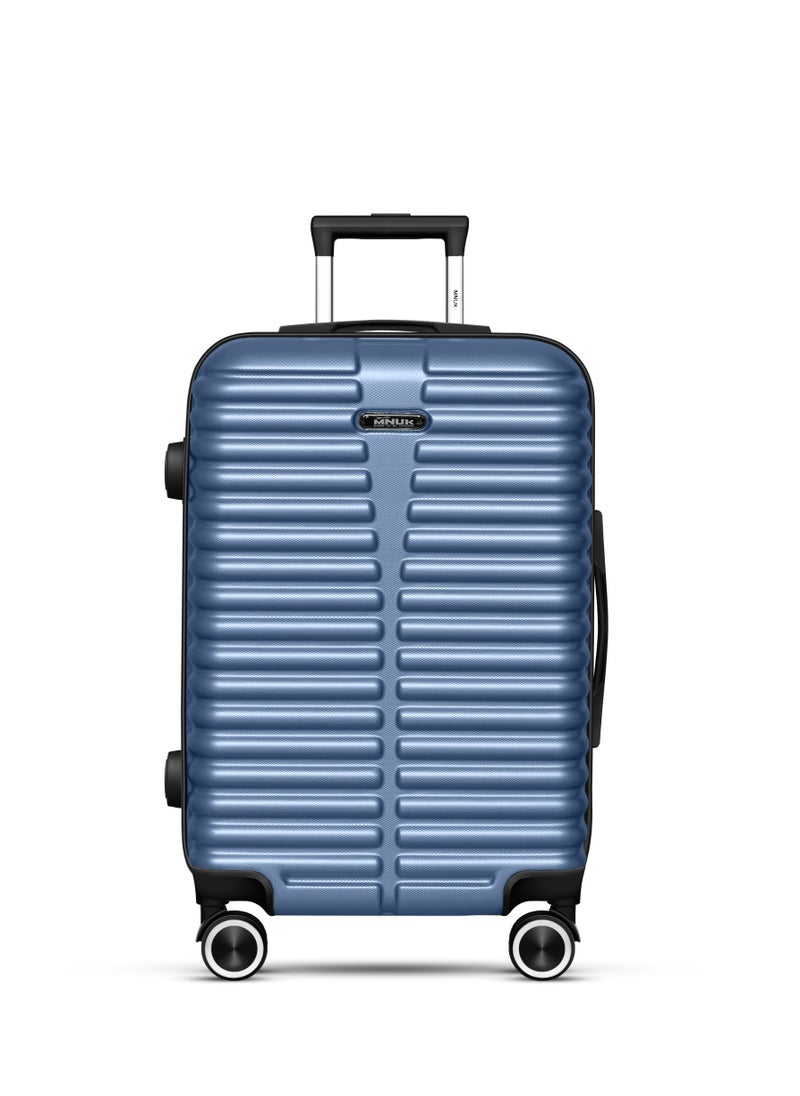 Destiny Set of 2 Luggage | Hardside Soft Handle Trolley with TSA Lock |360° 4 Wheeler| Cabin-20 Inch, Large-28 Inch| Blue