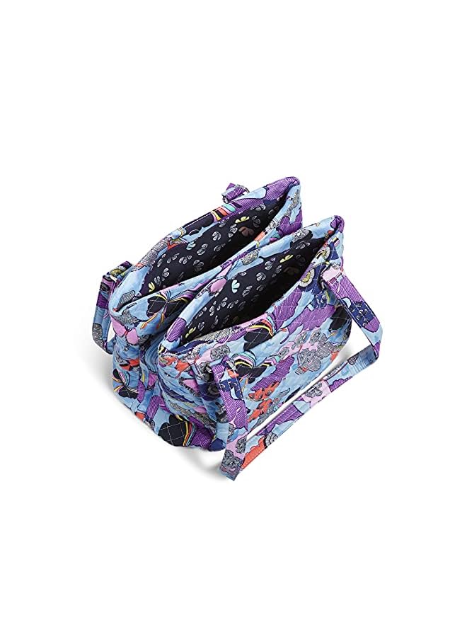 Vera Bradley Women's Recycled Cotton Multi-compartment Shoulder Satchel Purse Handbag - Image 3