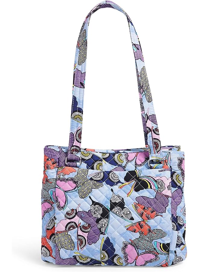 Vera Bradley Women's Recycled Cotton Multi-compartment Shoulder Satchel Purse Handbag - Image 1