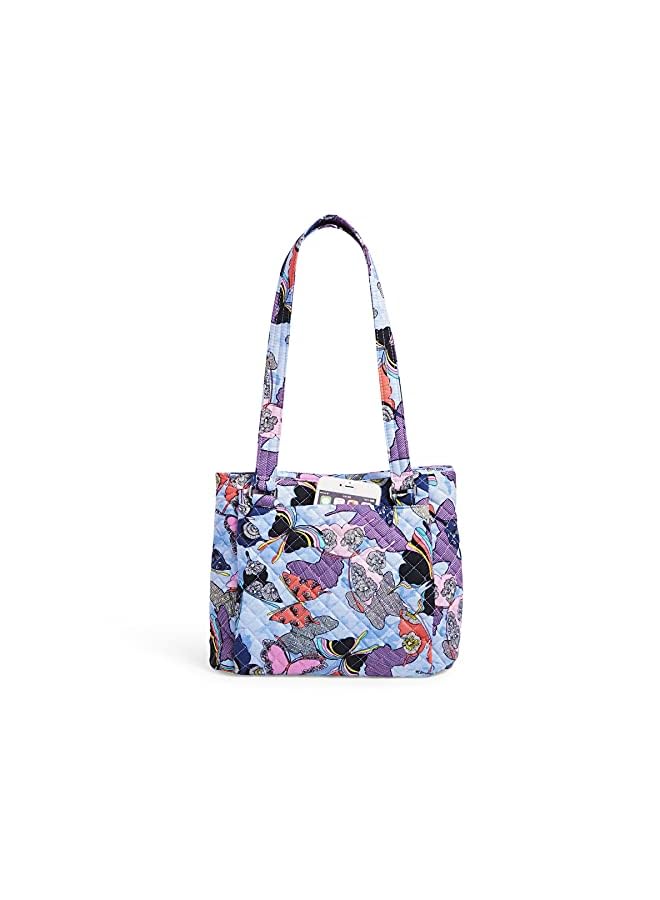 Vera Bradley Women's Recycled Cotton Multi-compartment Shoulder Satchel Purse Handbag - Image 5