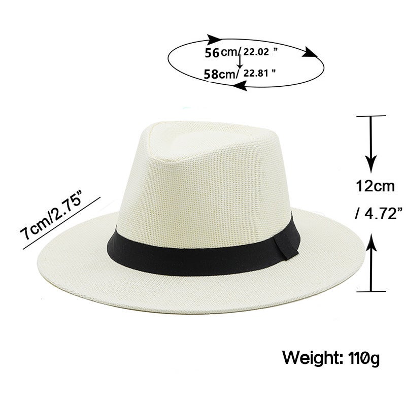 Straw Bucket Hat Women French  Wheat Straw Summer Beach Hat - Image 2