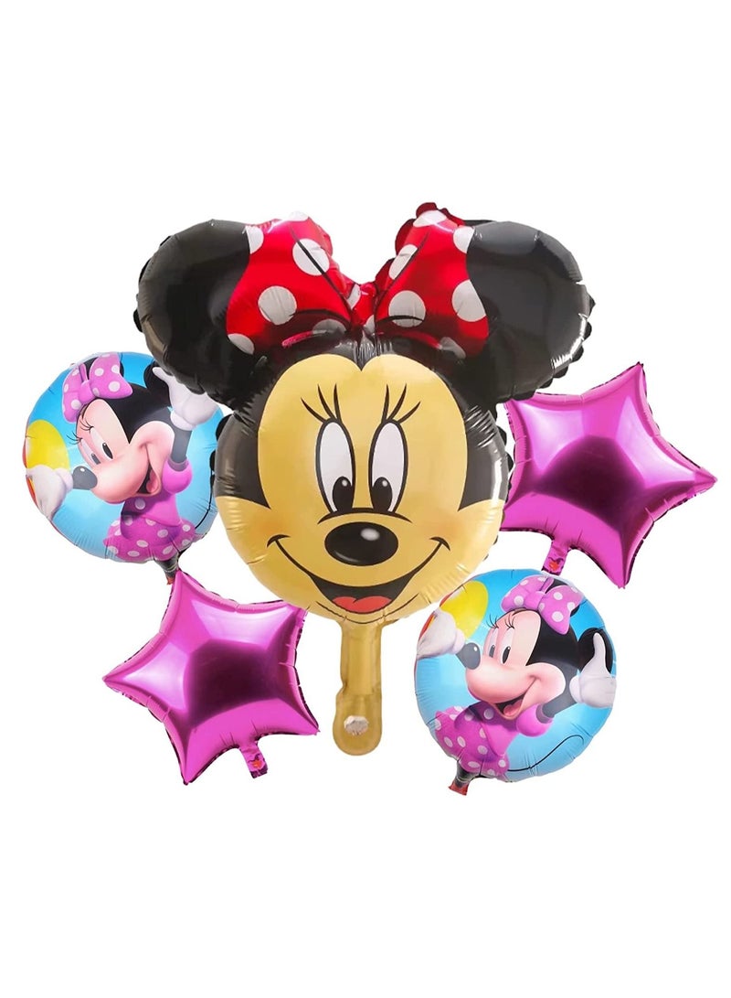 Highland 5 Piece Minnie Mouse Balloons for Birthday Party Decorations  - Image 1