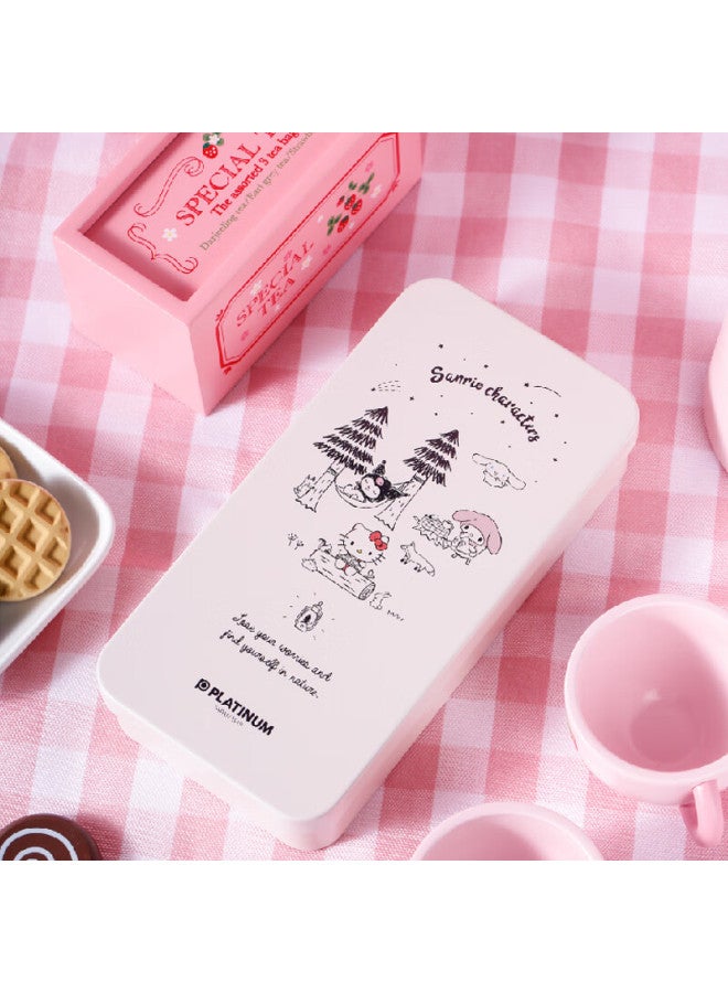 Platinum Pq-200kt Camping Fountain Pen Set For Students' Handwriting Practice, Beginner-friendly With Replaceable Ink Cartridges, Hard-tip Calligraphy Fountain Pen, Cinnamoroll Big-eared Dog - Image 5