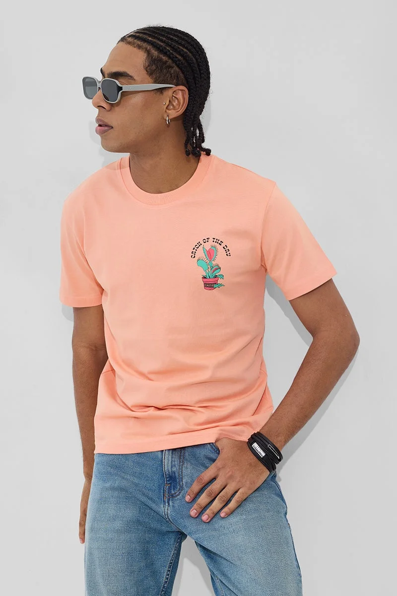 سنيتش تيشيرت بطبعة خوخ صيد اليوم