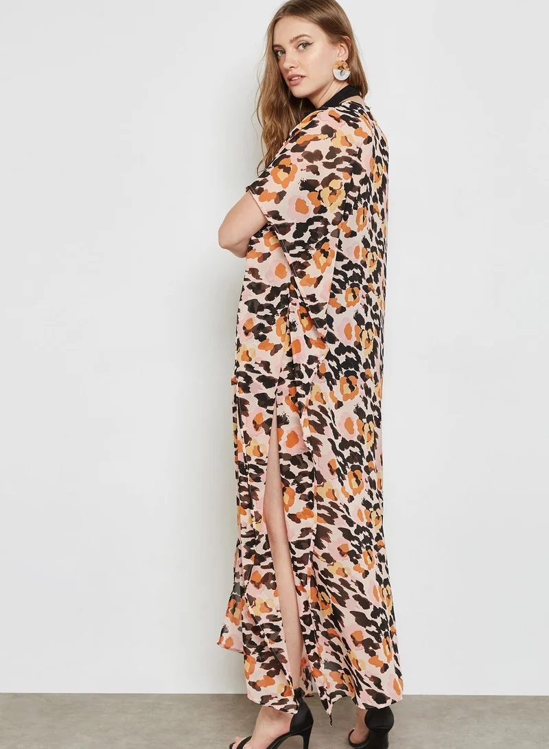 Candypants Animal Print Sheer  Kimono