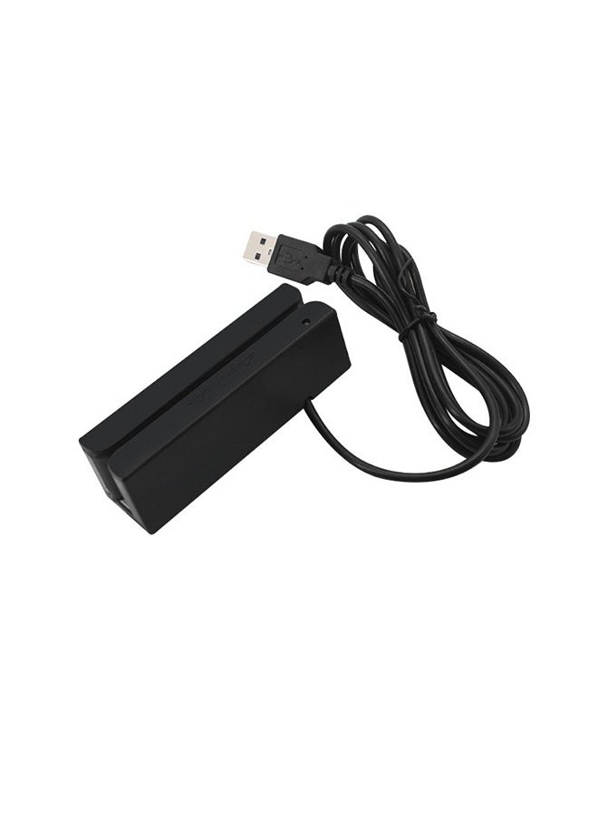 Generic - MagTek 21040104 Dual Track USB HID Magnetic Stripe Reader with 6' Cable, 60 in/s Swipe Speed, 5V, Black - Image 1