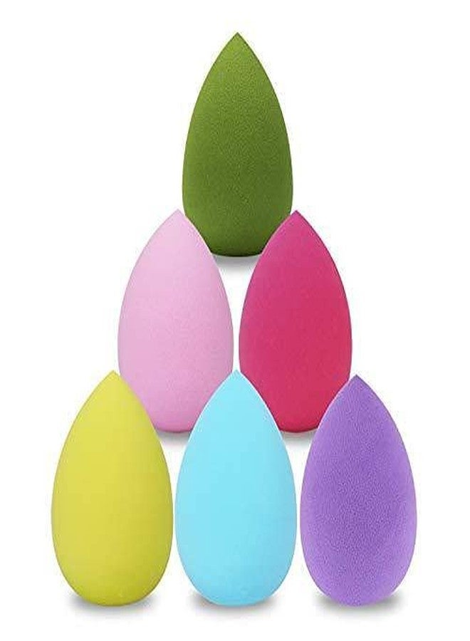 RIGOENT Makeup Beauty Sponge Pro Puff Set ,Hypoallergenic,Latex-free, Flawless Streak-free Foundation Blender Professional Beauty Makeup Set for Dry & Wet Use (MULTI COLOR) (PACK OF 4) - Image 1